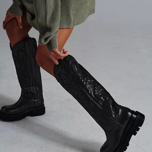 🖤Free People x Jeffrey Campbell Space Cowgirl Pull-On Boots🖤